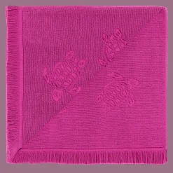 Vilebrequin Beach Fouta In Organic Cotton Turtles Jacquard*Girls Ponchos And Towels