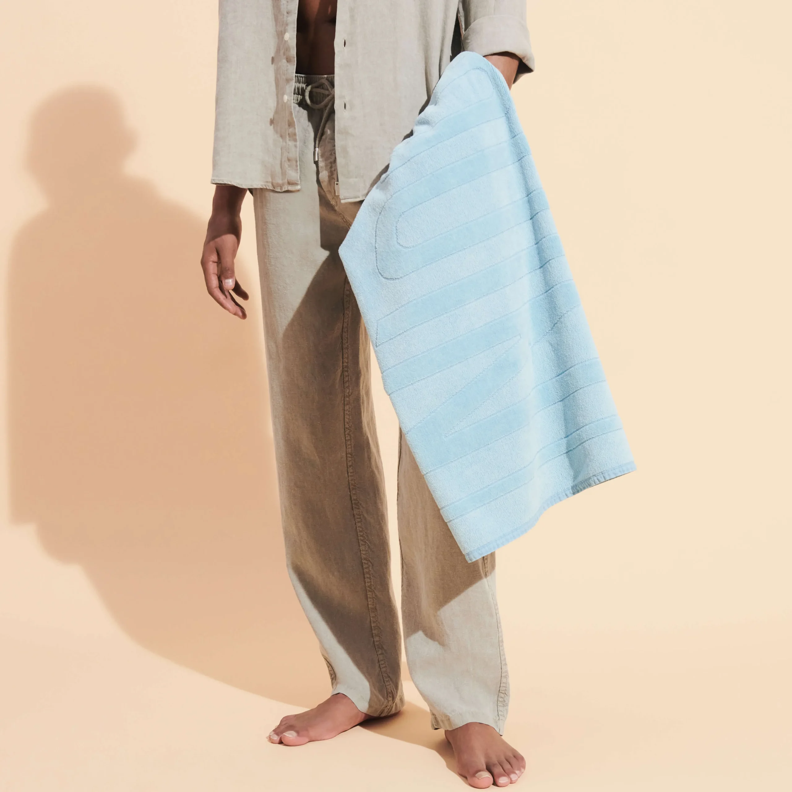 Vilebrequin Beach Towel Cotton Solid Mineral*Women Towels & Pareo