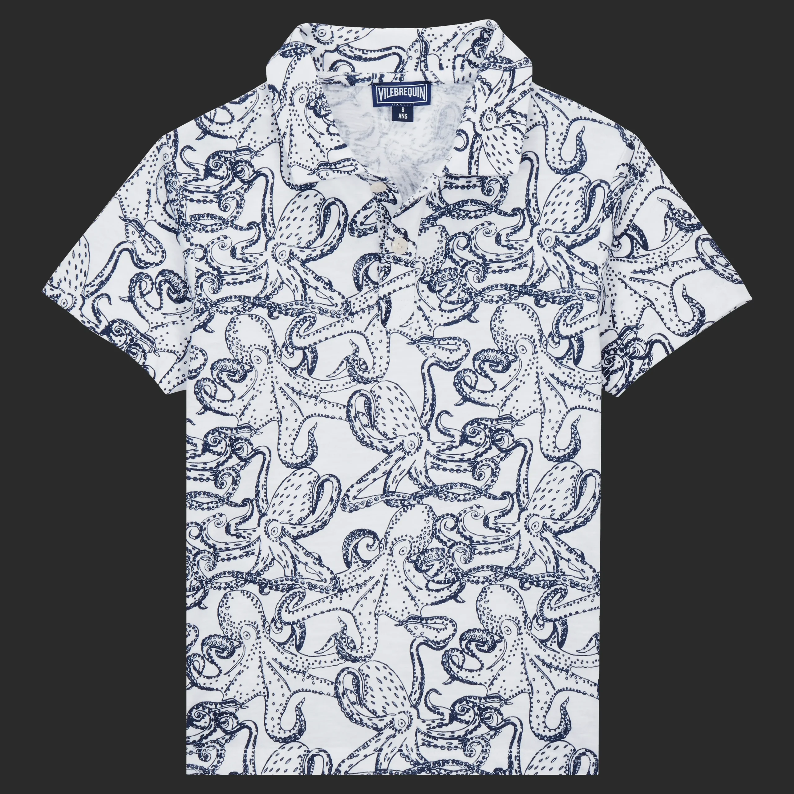 Vilebrequin Boys Cotton Polo Shirt Octopussy*Boys Polos