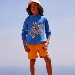 Vilebrequin Boys Hoodie Sweatshirt Turtle Printed Fonds Marins Multicolores*Boys Sweatshirts
