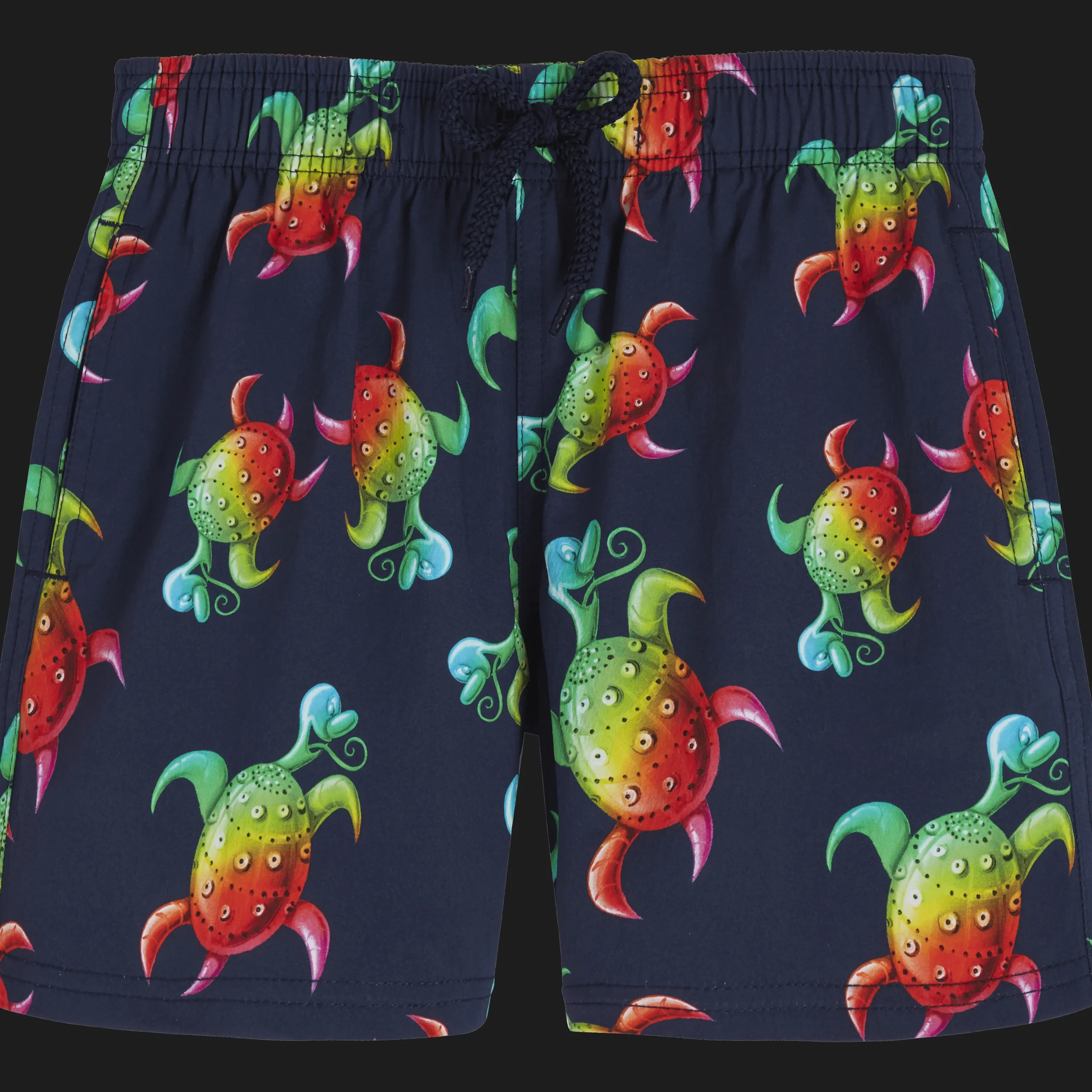 Vilebrequin Boys Stretch Swim Trunks Tortues Rainbow Multicolor - X Kenny Scharf*Boys The Stretch Fabric