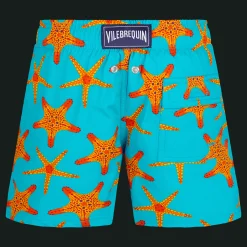 Vilebrequin Boys Stretch Swim Trunks Starfish Dance*Boys The Stretch Fabric