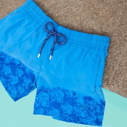Vilebrequin Boys Swim Shorts Water-Reactive Piranhas*Boys The Iconic