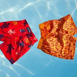 Vilebrequin Boys Swim Trunks Flocked Starlettes*Boys The Iconic