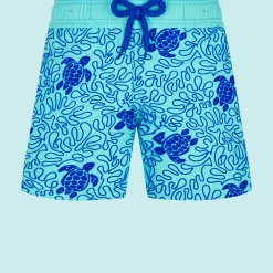 Vilebrequin Boys Swim Trunks Turtles Splash Flocked*Boys The Iconic