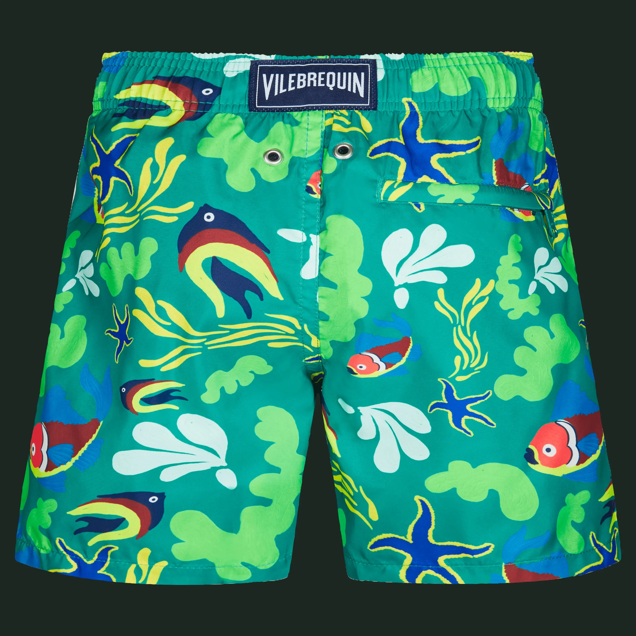 Vilebrequin Boys Swim Trunks Ultra-Light And Packable Naive Fish*Boys The Light Fabric