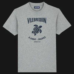 Vilebrequin Cotton Men T-Shirt Turtles Leopard*Men T-Shirts