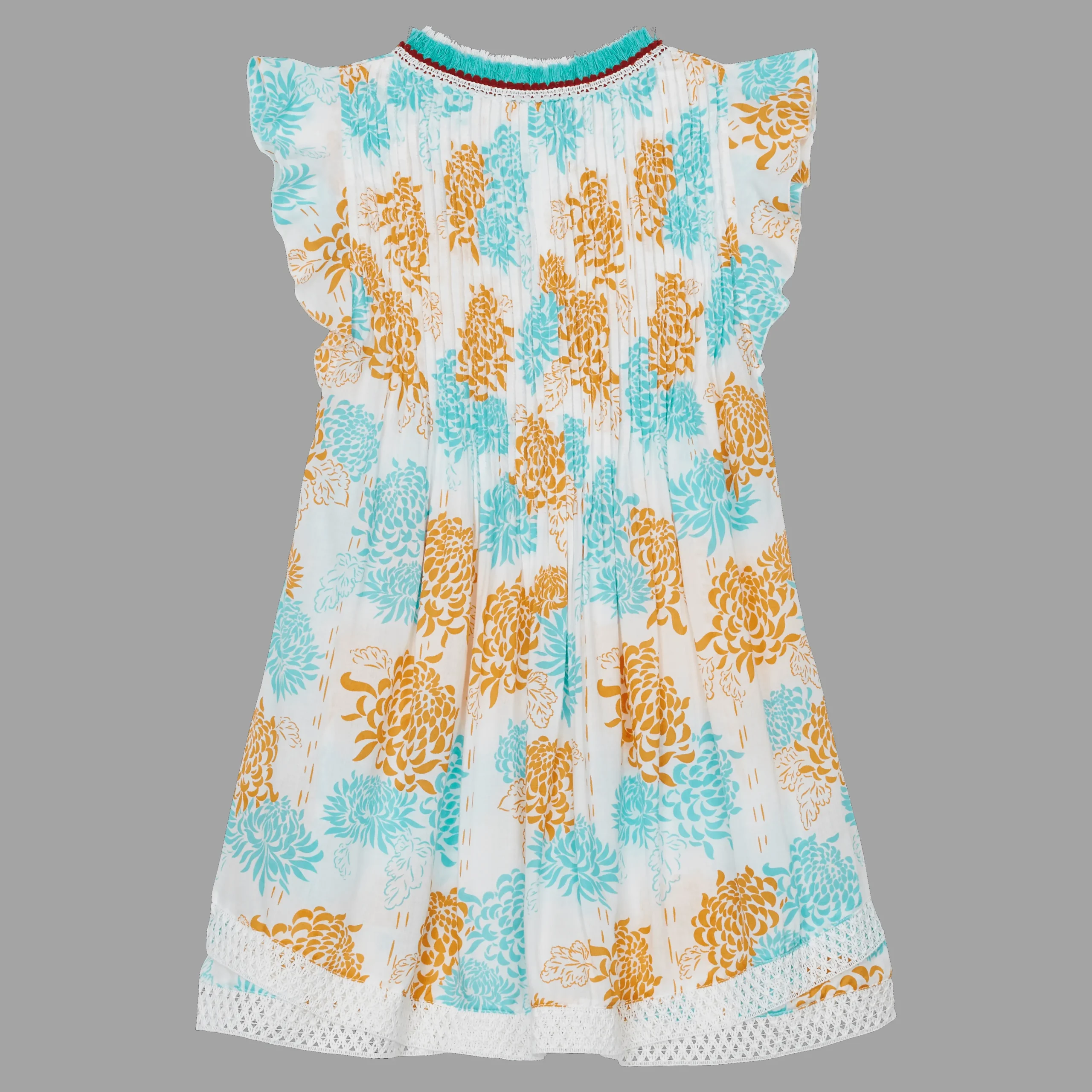 Vilebrequin Girl Mini Dress Iridescent Flowers Of Joy- X Poupette St Barth*Girls Dresses