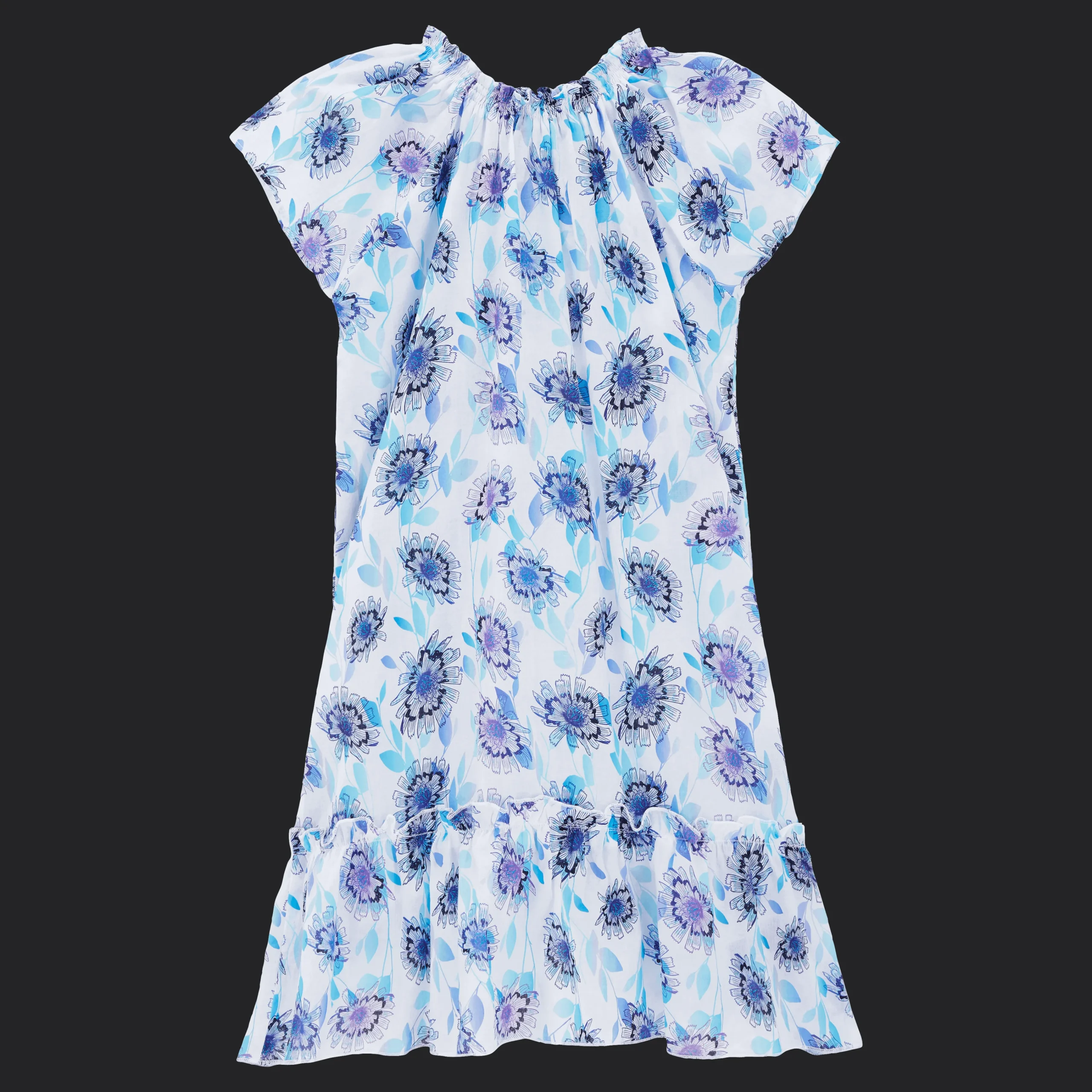 Vilebrequin Girls Cotton Dress Flash Flowers*Girls Dresses