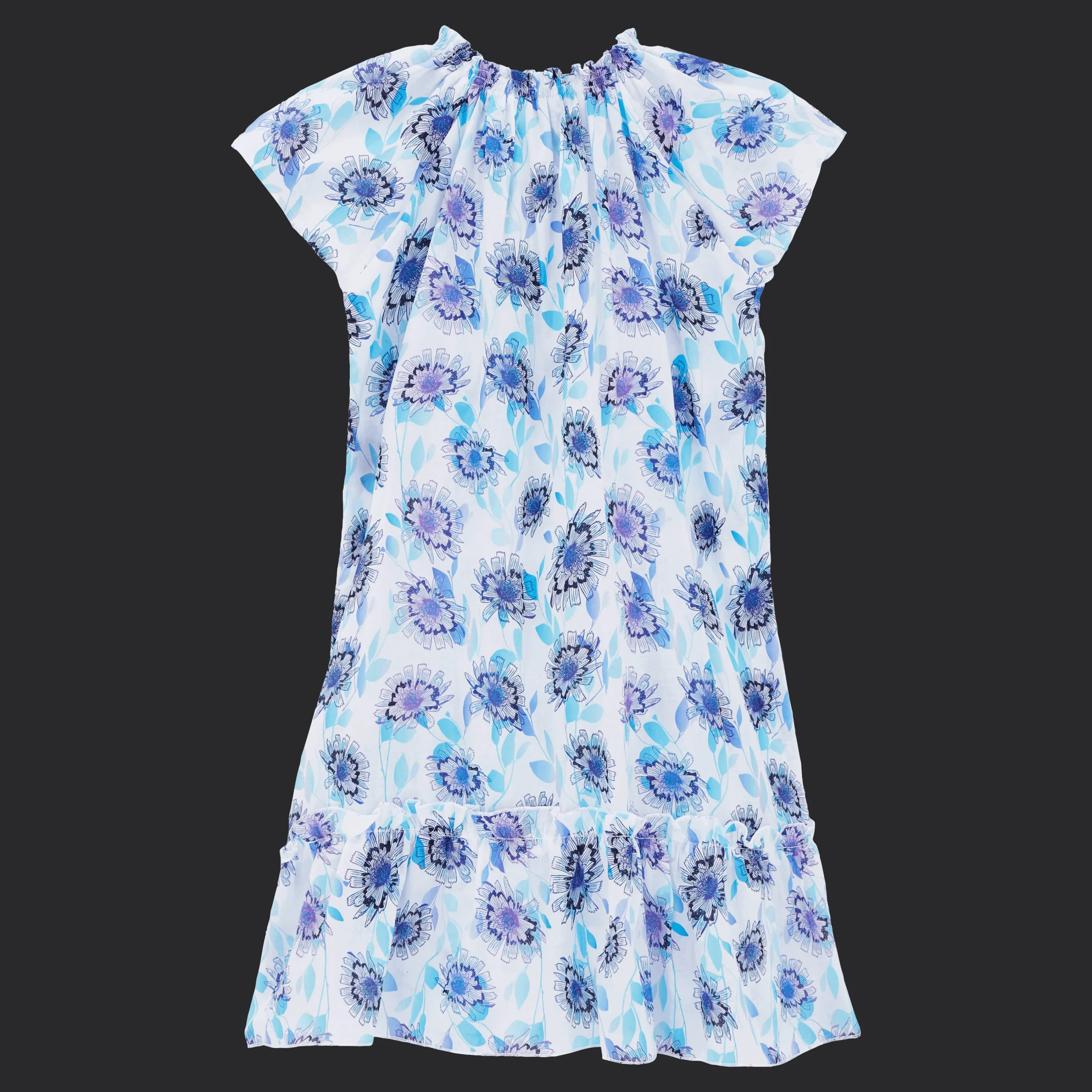 Vilebrequin Girls Cotton Dress Flash Flowers*Girls Dresses