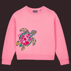 Vilebrequin Girls Crewneck Sweatshirt Provencal Turtles*Girls Sweatshirts