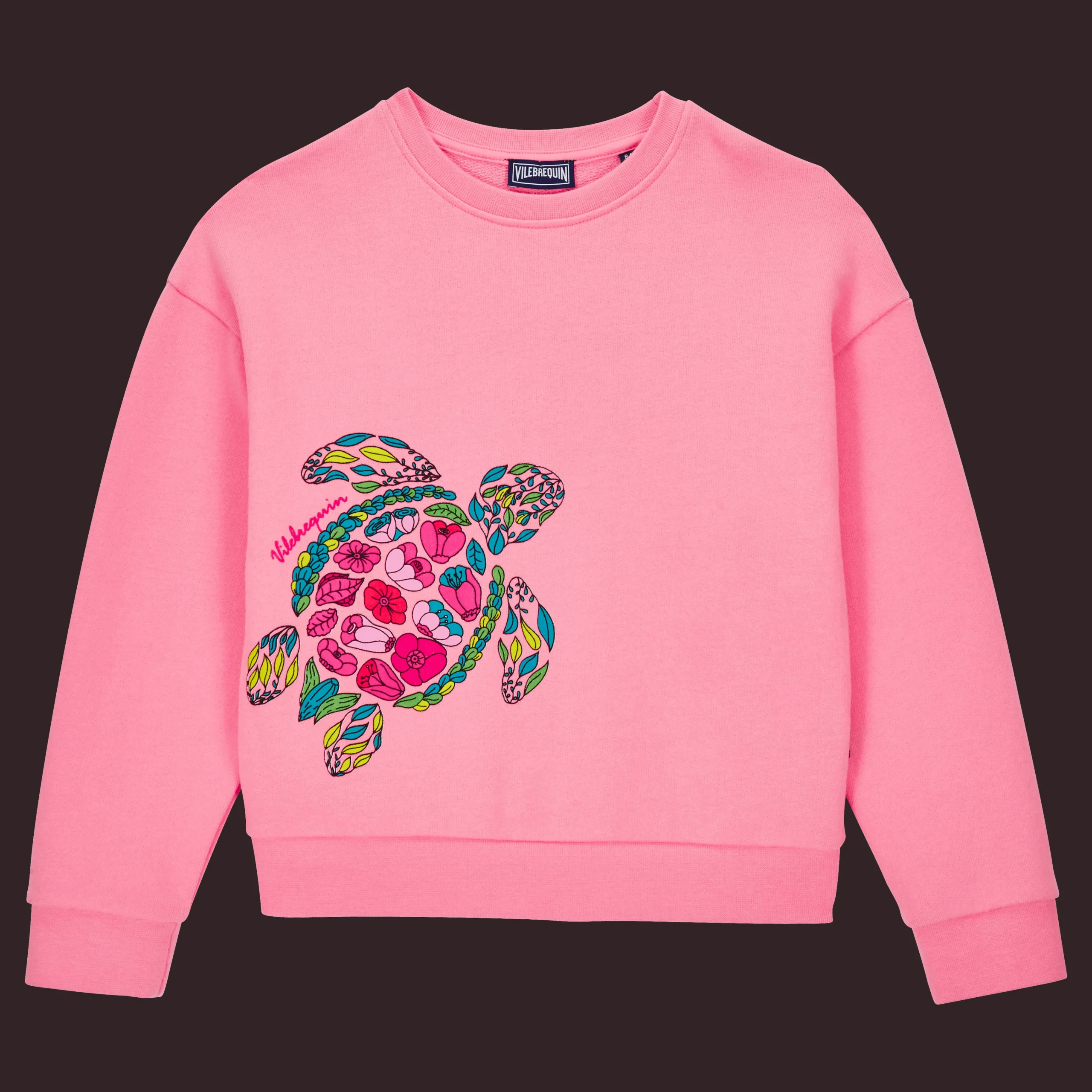 Vilebrequin Girls Crewneck Sweatshirt Provencal Turtles*Girls Sweatshirts