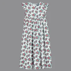 Vilebrequin Girls Long Dress Provencal Turtle*Girls Dresses