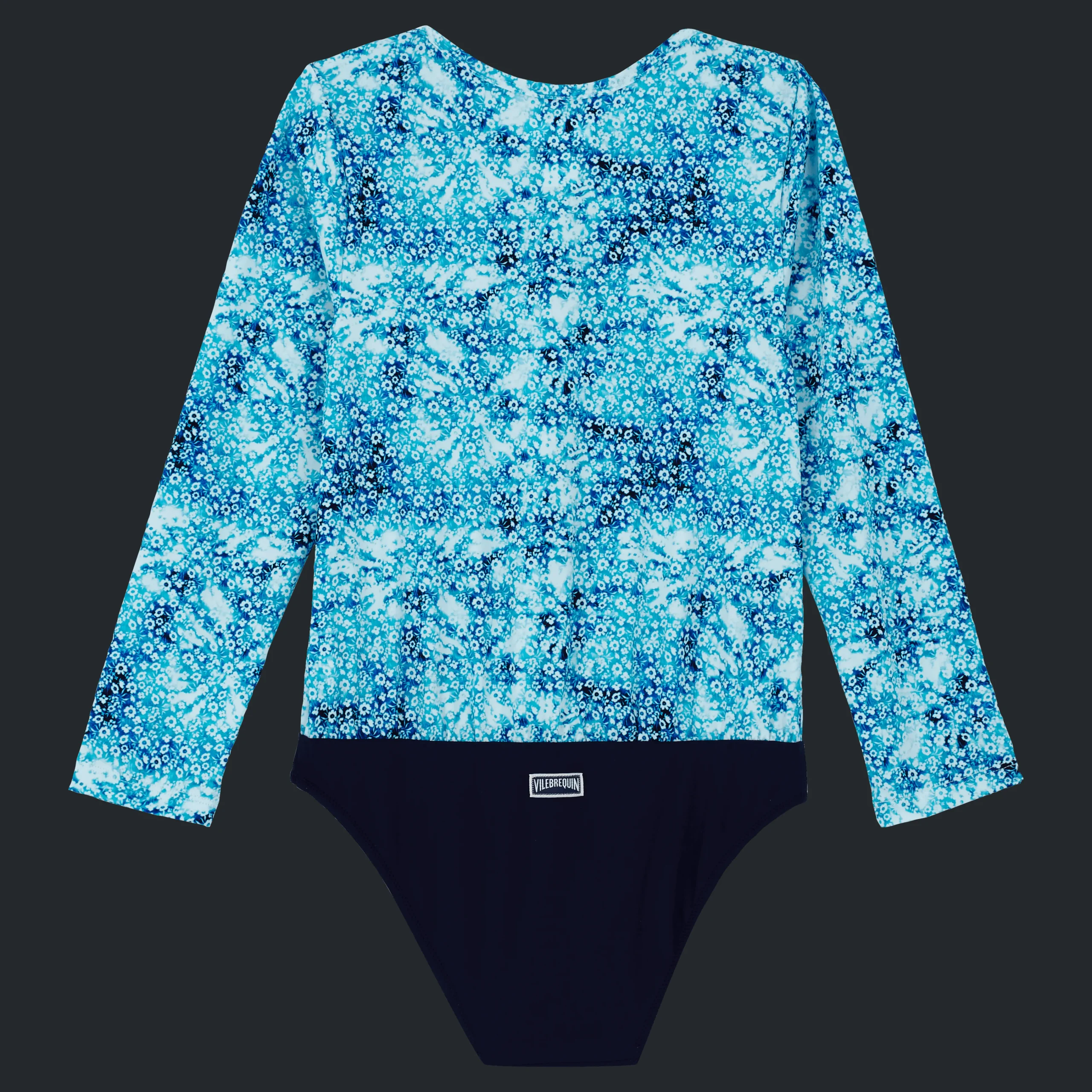 Vilebrequin Girls One-Piece Rashguard Flowers Tie & Dye*Girls One-Piece