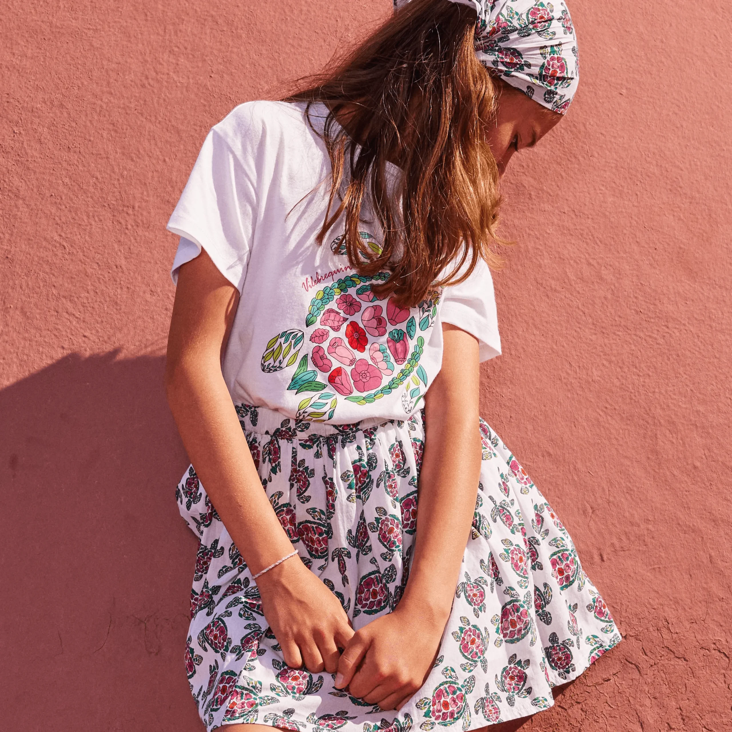 Vilebrequin Girls T-Shirt Provencal Turtle*Girls T-Shirts