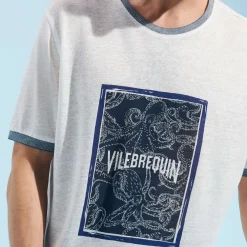 Vilebrequin Linen Men T-Shirt Poulpes Bicolores*Men T-Shirts