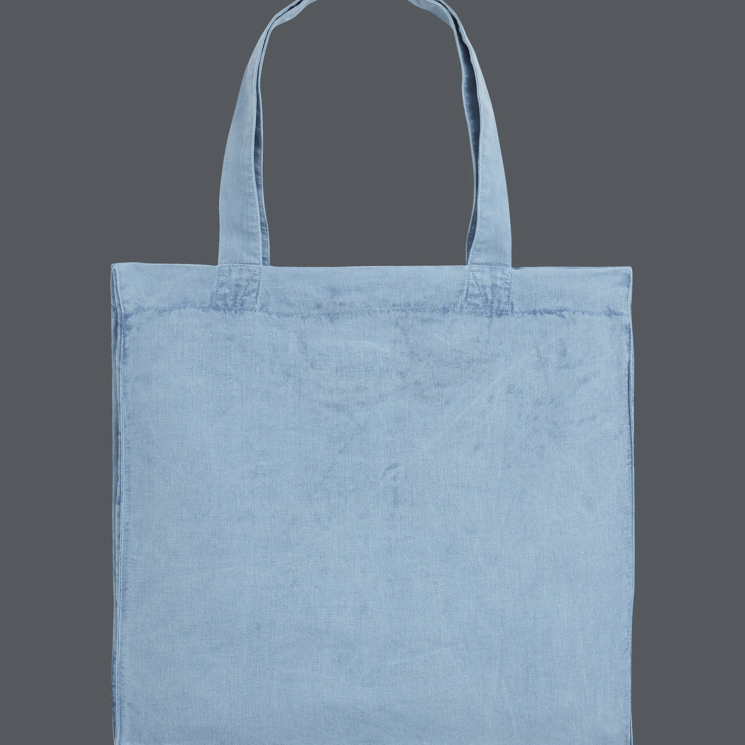 Vilebrequin Linen Turtle Unisex Tote Bag Mineral Dye*Men Beach Bag & Pouches
