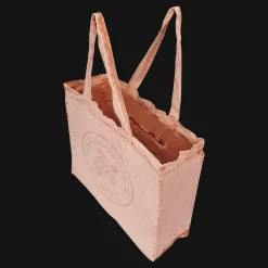 Vilebrequin Linen Turtle Unisex Tote Bag Mineral Dye*Men Beach Bag & Pouches