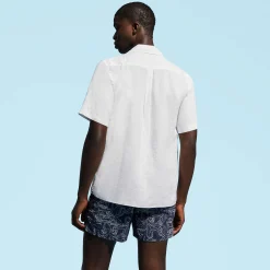 Vilebrequin Men Bowling Shirt Linen Solid*Men Shirts