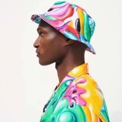 Vilebrequin Men Bucket Hat Faces In Places - X Kenny Scharf*Men Hats