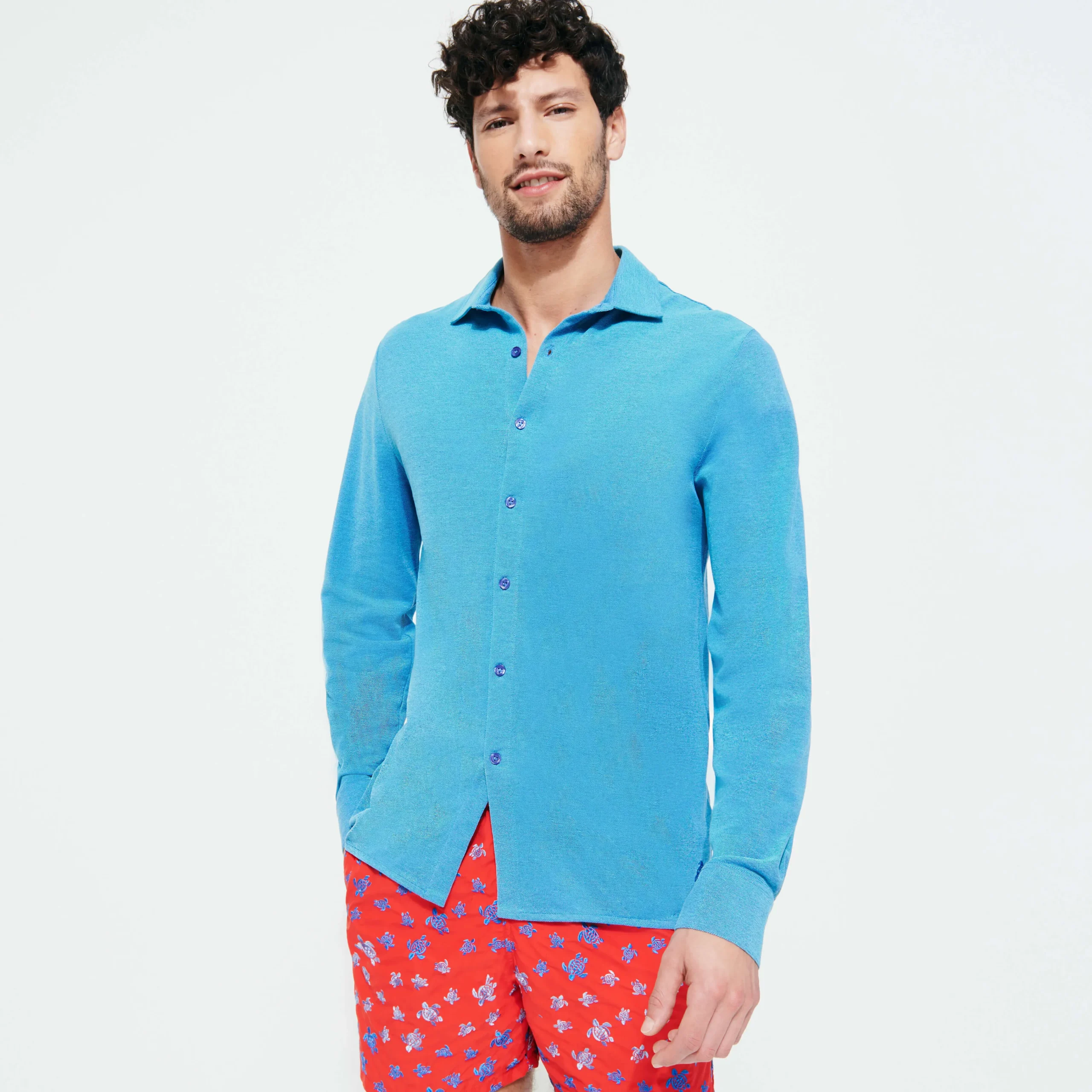 Vilebrequin Men Changing Cotton Pique Shirt*Men Shirts