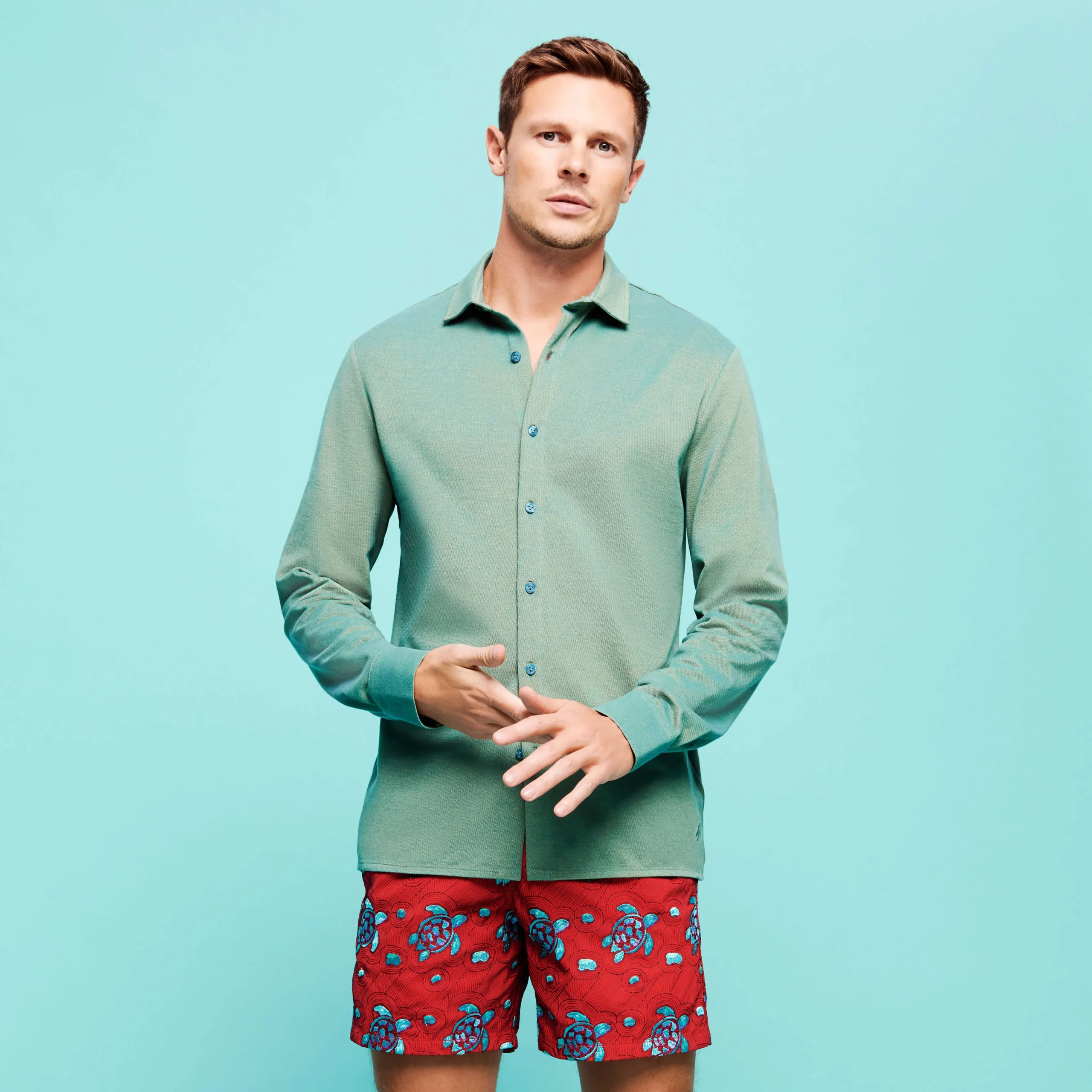 Vilebrequin Men Changing Cotton Pique Shirt*Men Shirts