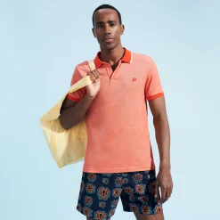 Vilebrequin Men Cotton Changing Color Pique Polo Shirt*Men Polos