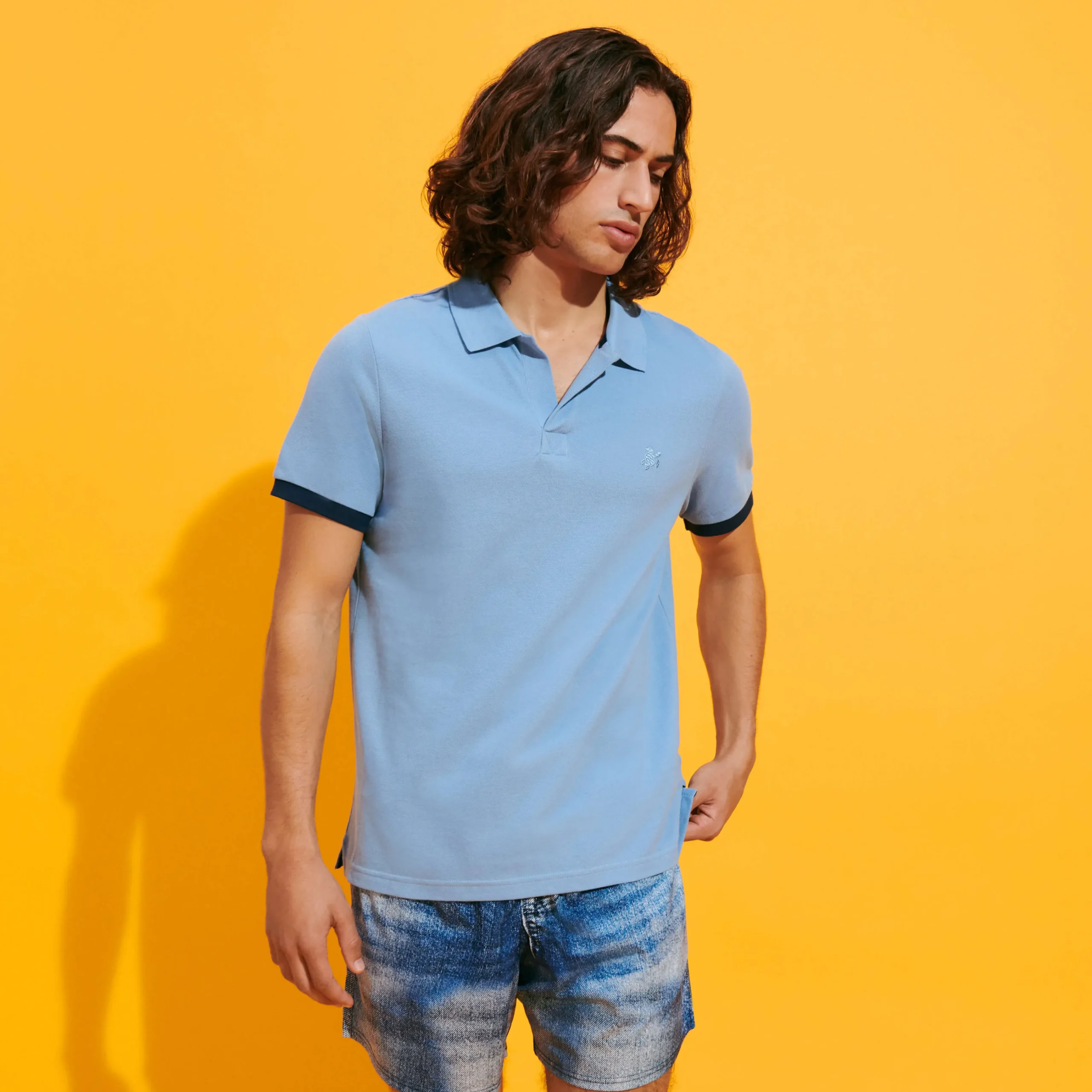 Vilebrequin Men Cotton Pique Polo Shirt Solid*Men Polos