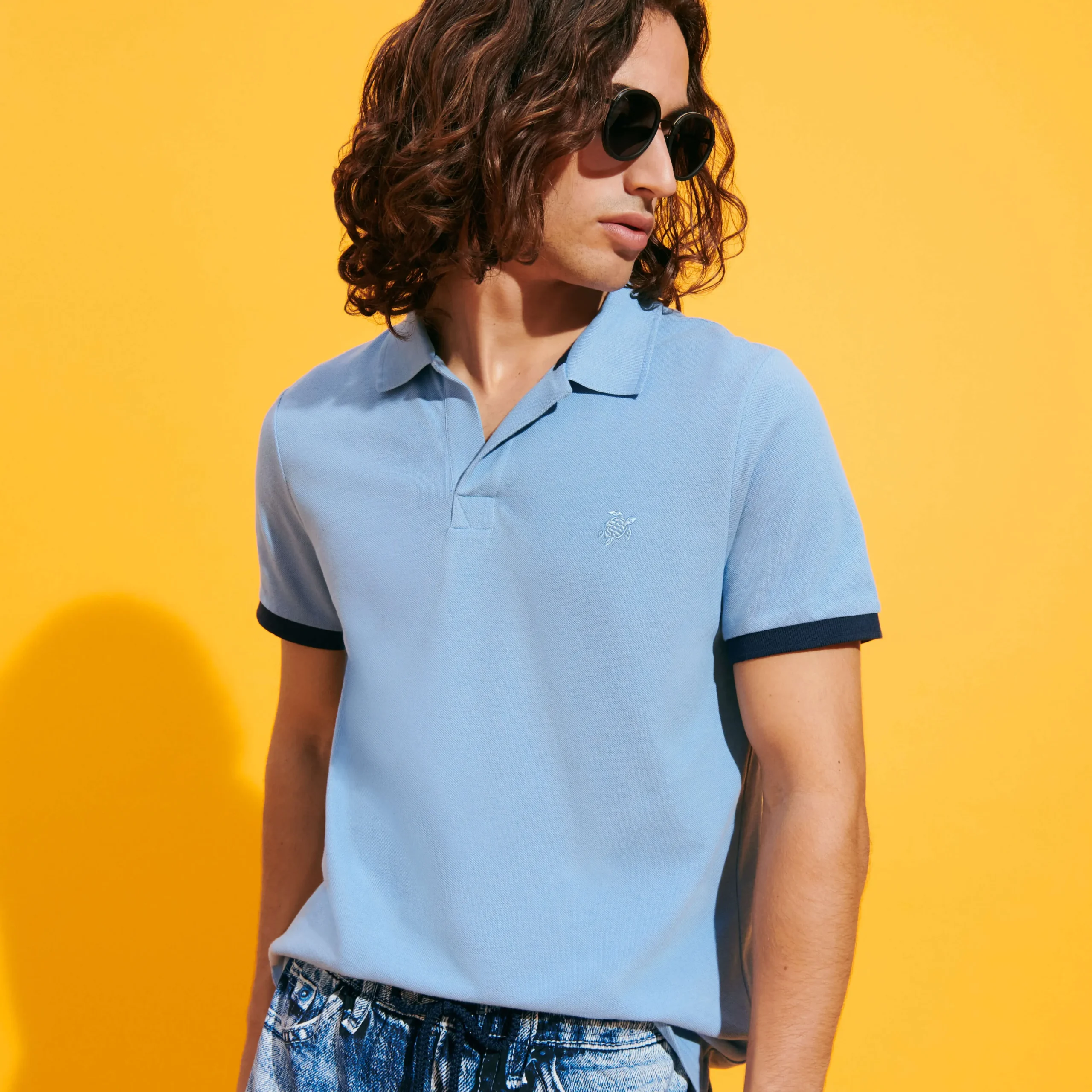 Vilebrequin Men Cotton Pique Polo Shirt Solid*Men Polos