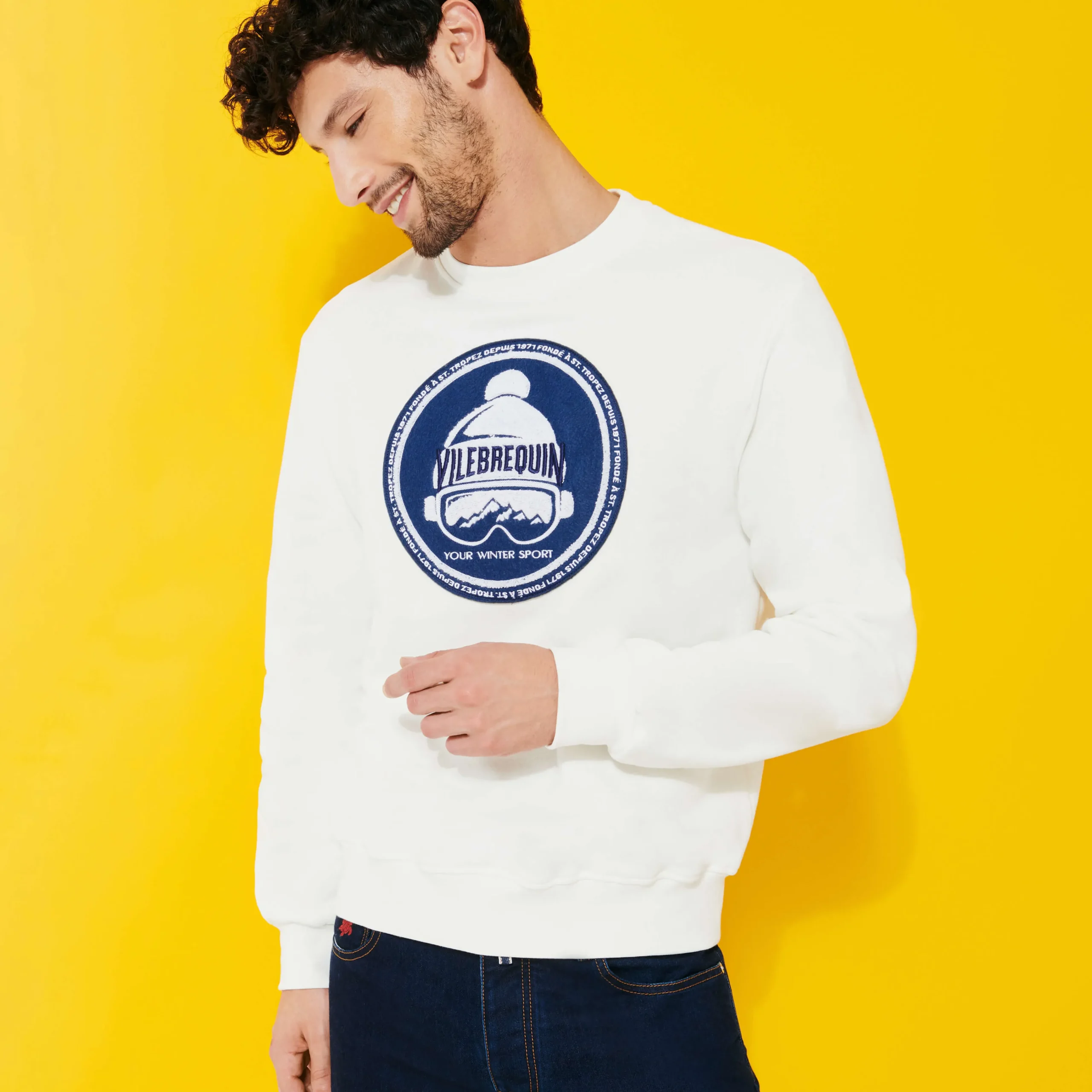 Vilebrequin Men Cotton Pullover Solid*Men Sweatshirts