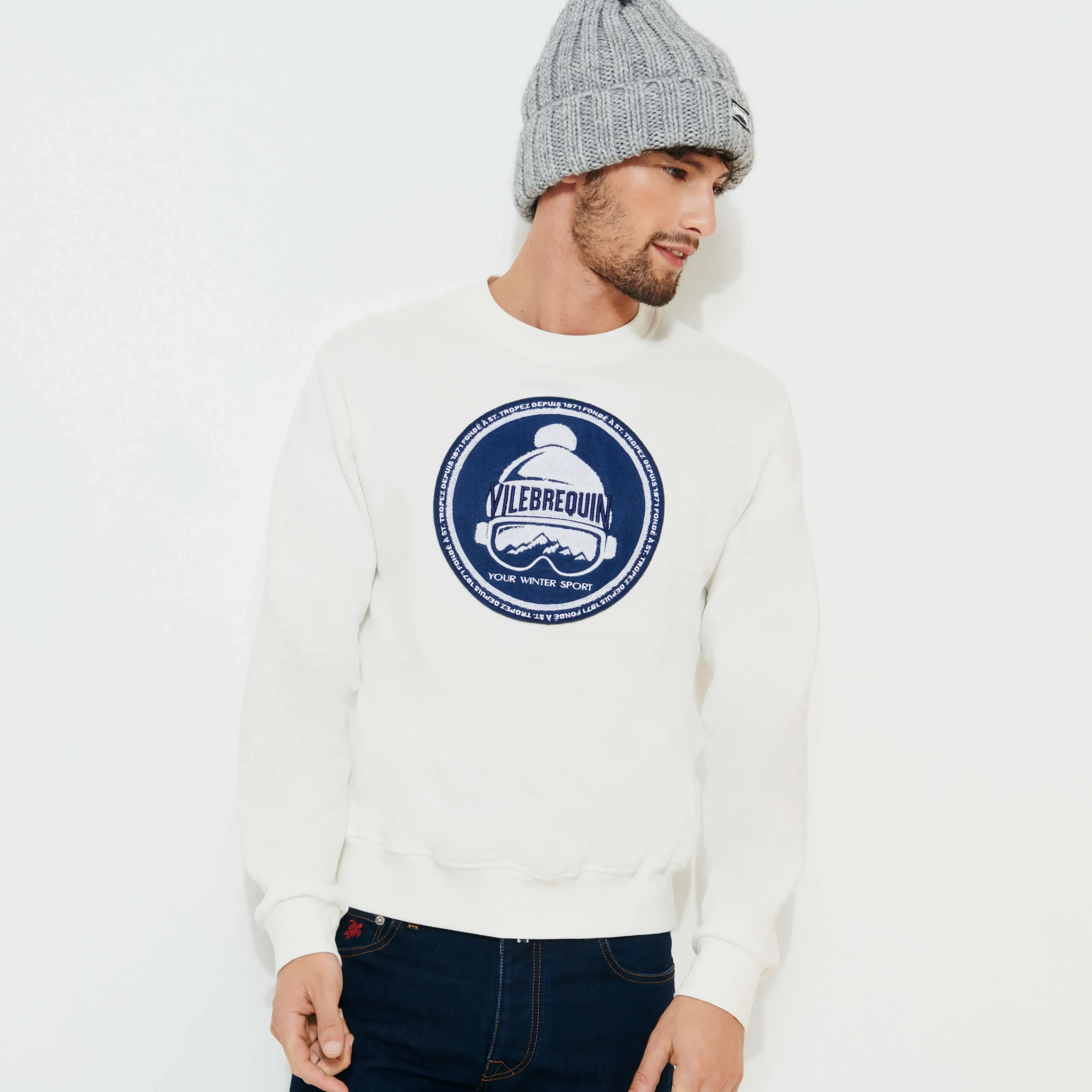 Vilebrequin Men Cotton Pullover Solid*Men Sweatshirts