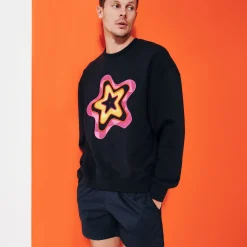 Vilebrequin Men Cotton Sweatshirt Stars Gift*Men Sweatshirts