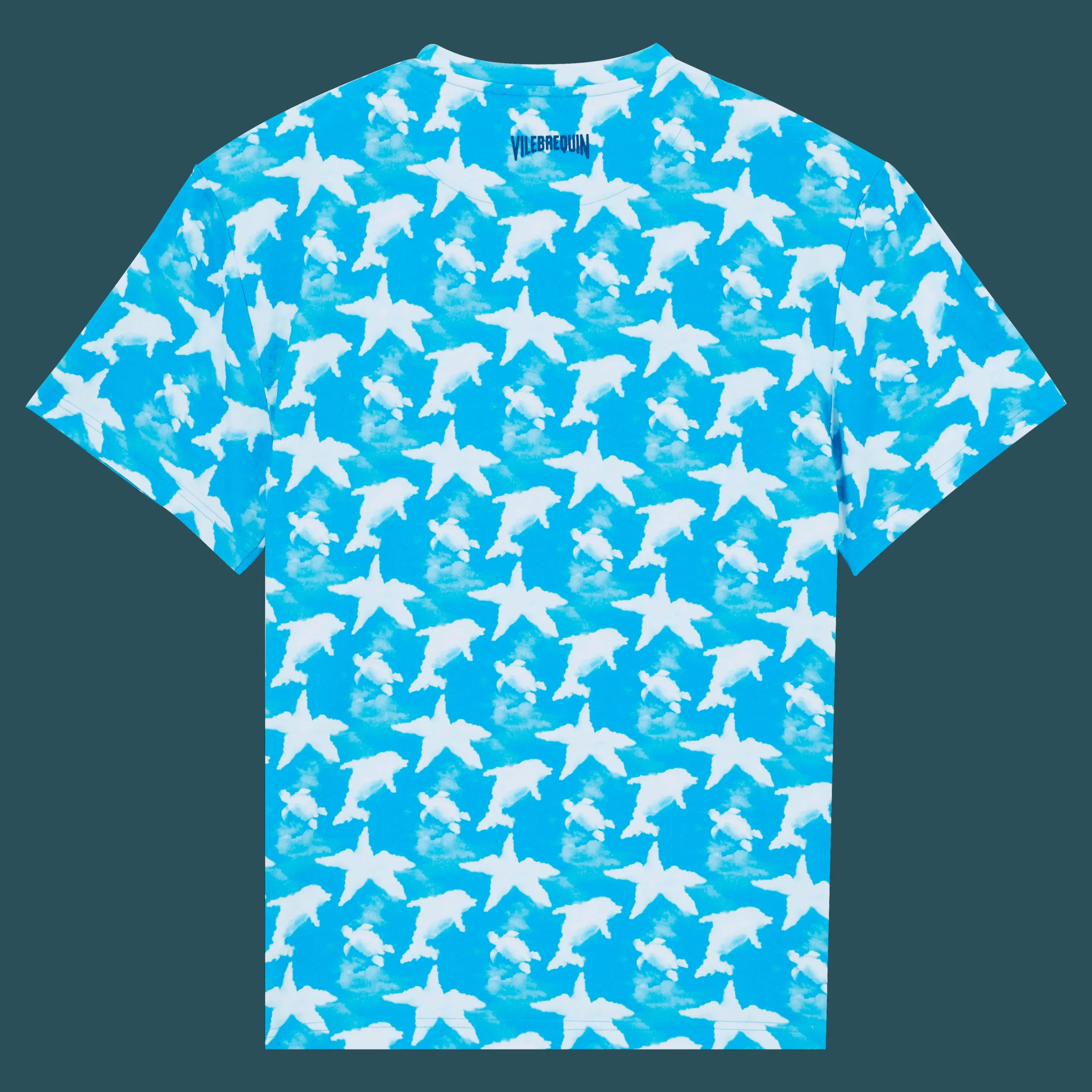 Vilebrequin Men Cotton T-Shirt Clouds*Men T-Shirts