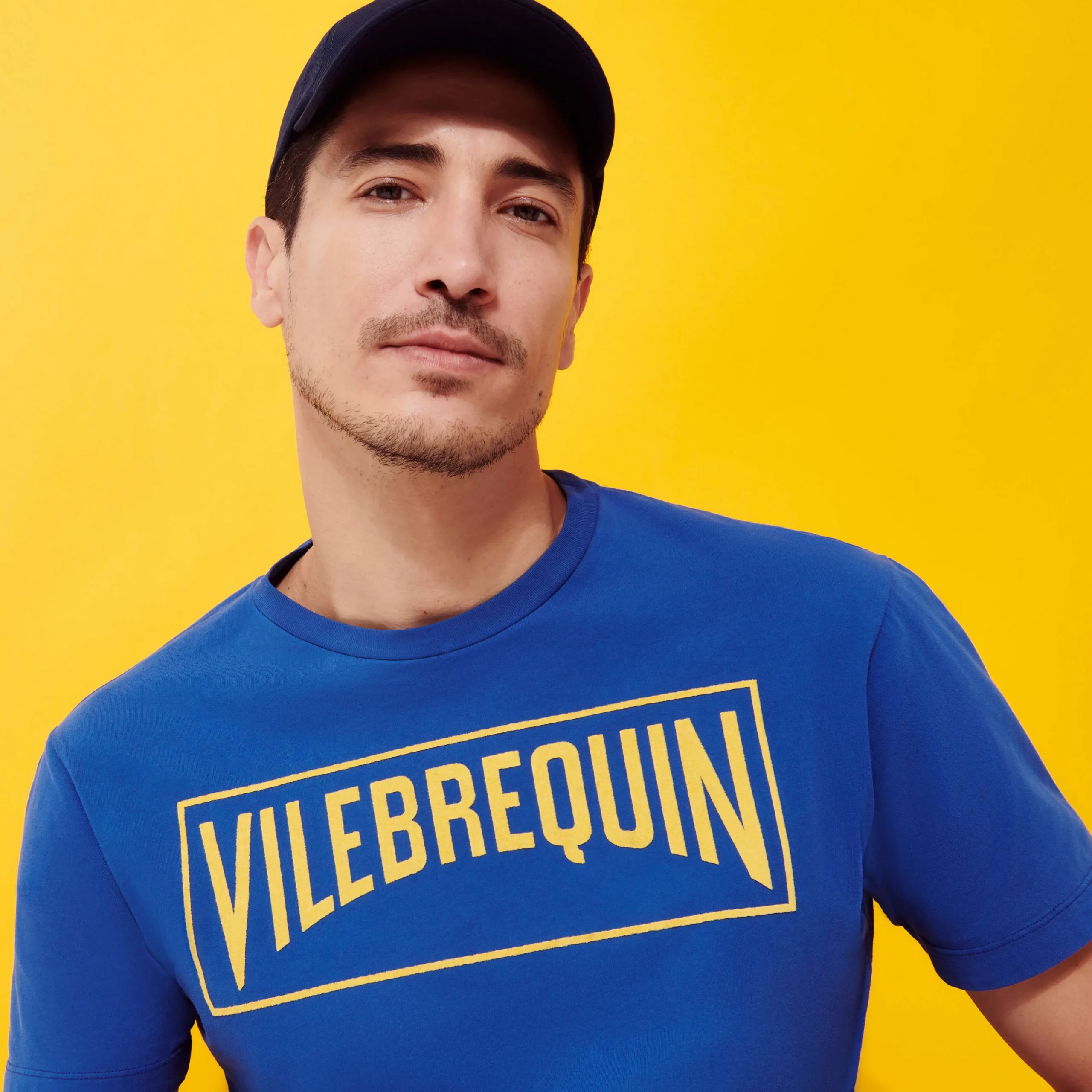 Vilebrequin Men Cotton T-Shirt Logo Flocked*Men T-Shirts