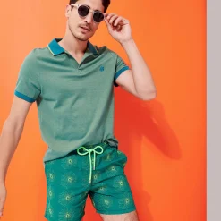 Vilebrequin Men Embroidered Swim Trunks Hypno Shell - Limited Edition*Men The Embroidered