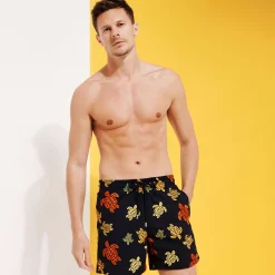 Vilebrequin Men Embroidered Swim Trunks Ronde Des Tortues - Limited Edition*Men The Embroidered