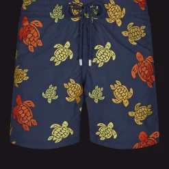Vilebrequin Men Embroidered Swim Trunks Ronde Des Tortues - Limited Edition*Men The Embroidered