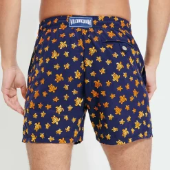 Vilebrequin Men Embroidered Swim Trunks Micro Ronde Des Tortues - Limited Edition*Men The Embroidered