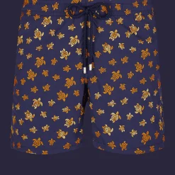 Vilebrequin Men Embroidered Swim Trunks Micro Ronde Des Tortues - Limited Edition*Men The Embroidered