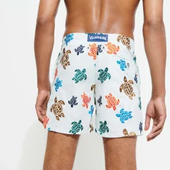 Vilebrequin Men Embroidered Swim Trunks Ronde Des Tortues - Limited Edition*Men The Embroidered