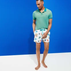 Vilebrequin Men Embroidered Swim Trunks Ronde Des Tortues - Limited Edition*Men The Embroidered