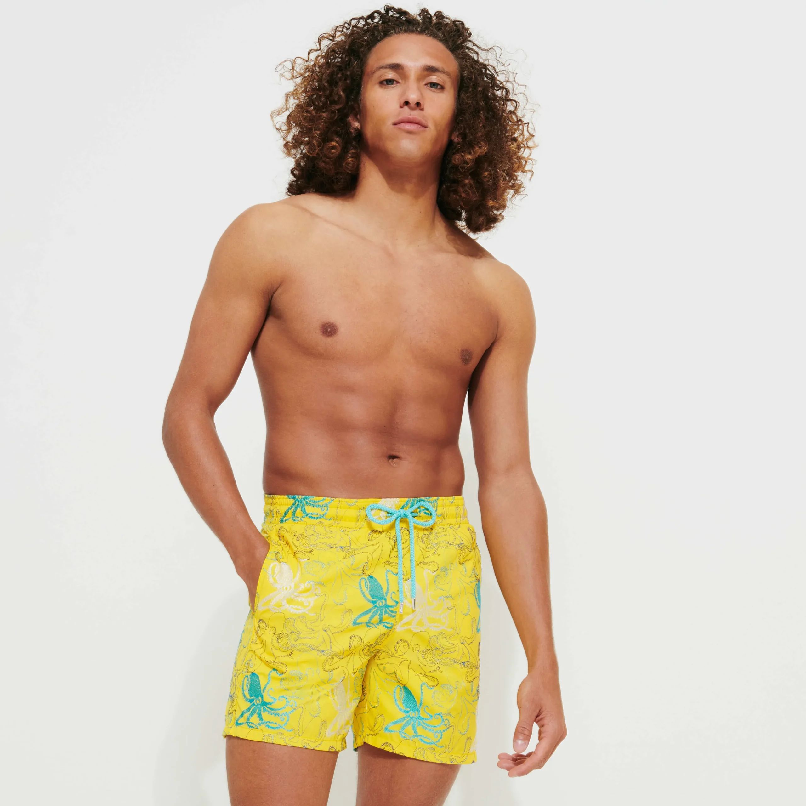 Vilebrequin Men Embroidered Swim Trunks Octopussy - Limited Edition*Men The Embroidered