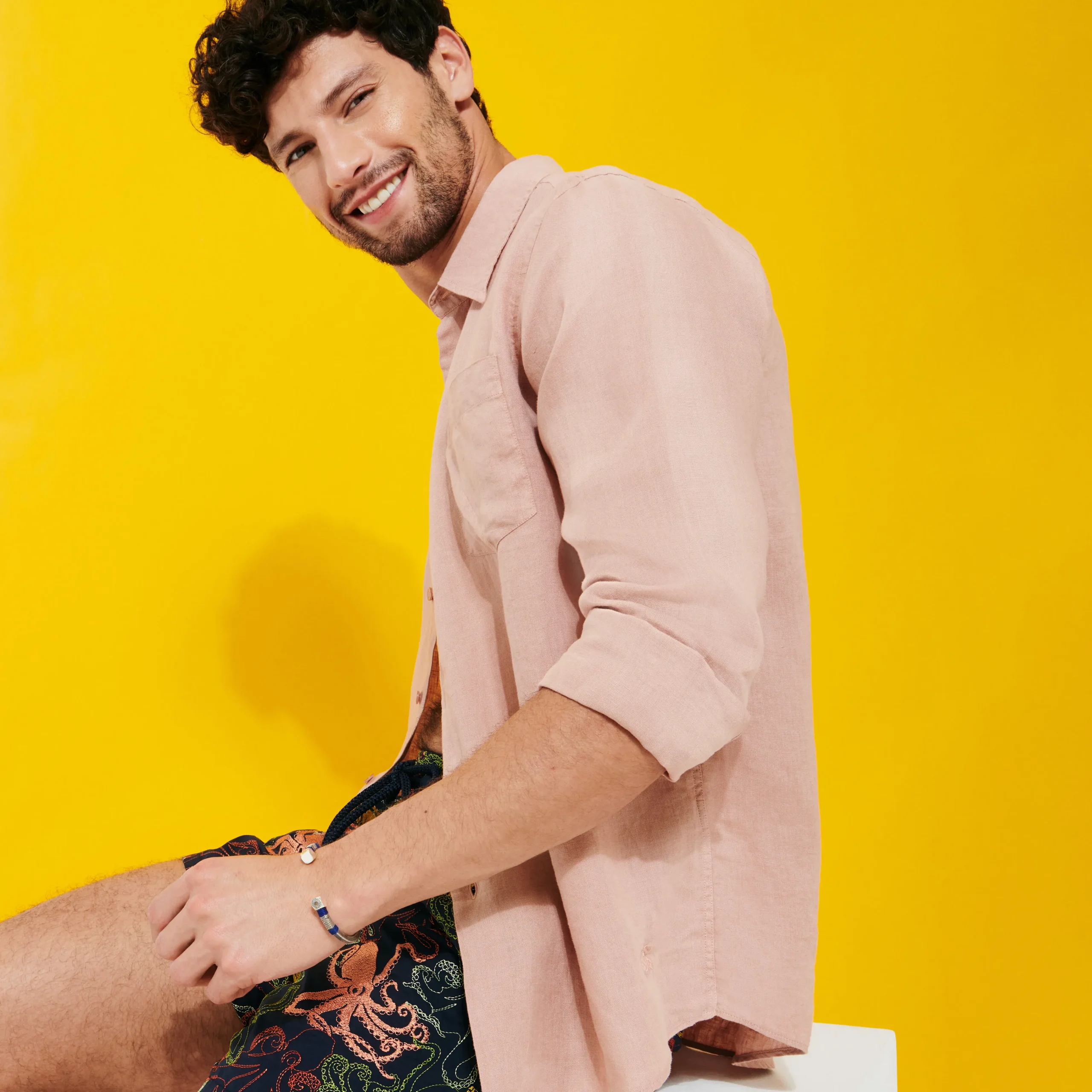Vilebrequin Men Embroidered Swim Trunks Octopussy - Limited Edition*Men The Embroidered