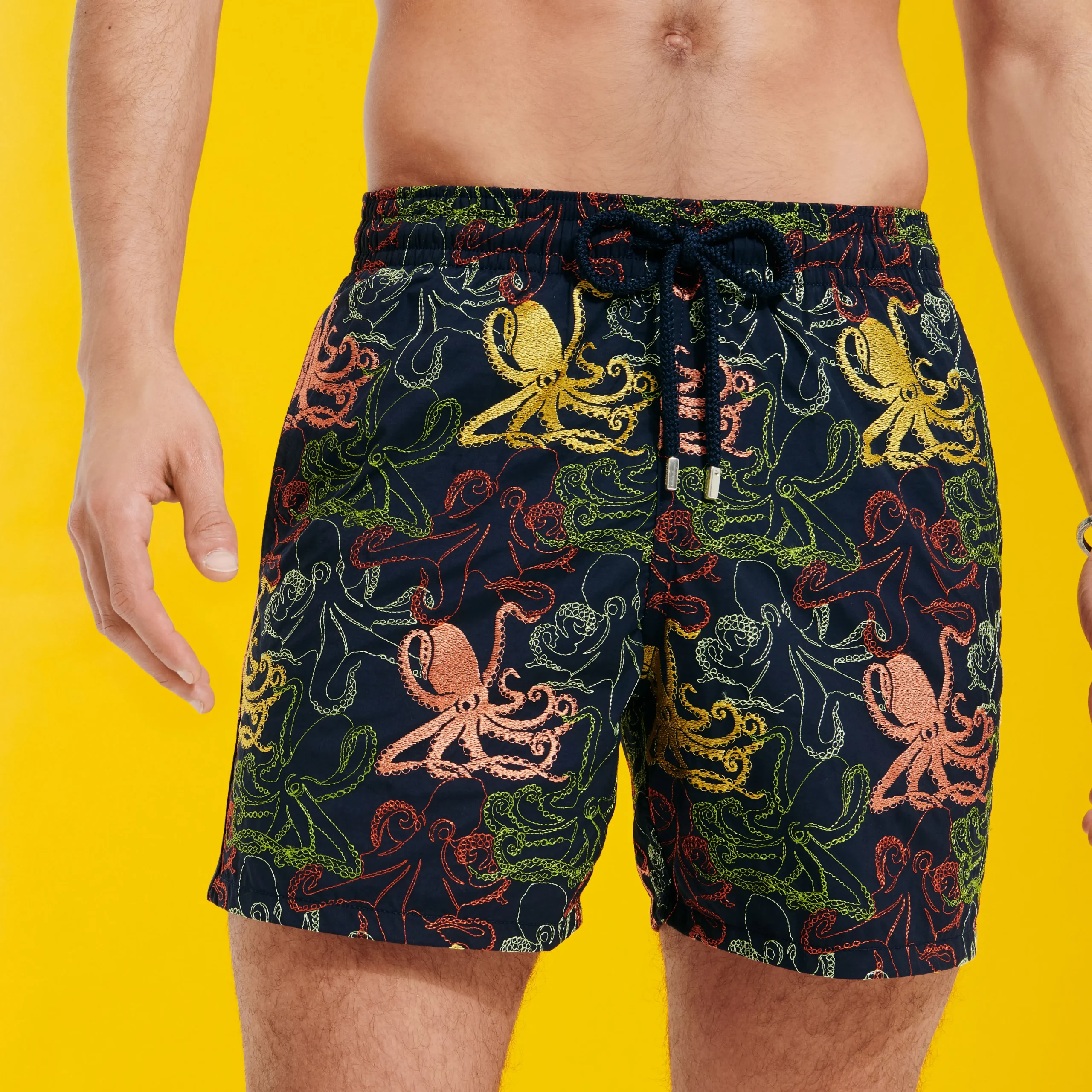 Vilebrequin Men Embroidered Swim Trunks Octopussy - Limited Edition*Men The Embroidered