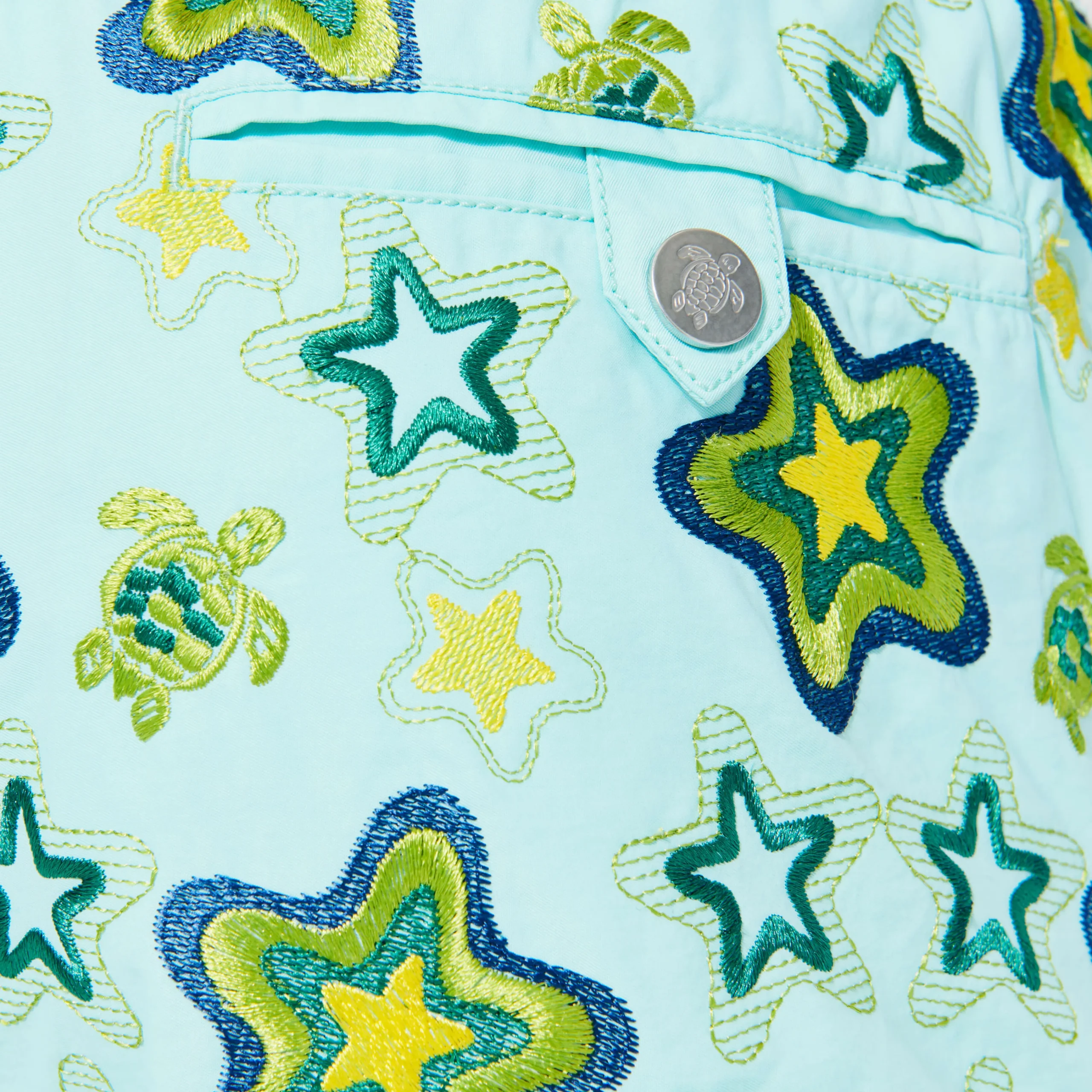 Vilebrequin Men Embroidered Swim Trunks Stars Gift - Limited Edition*Men The Embroidered