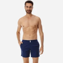 Vilebrequin Men Flat Belt Stretch Swim Trunk Solid*Men The Flat Belt