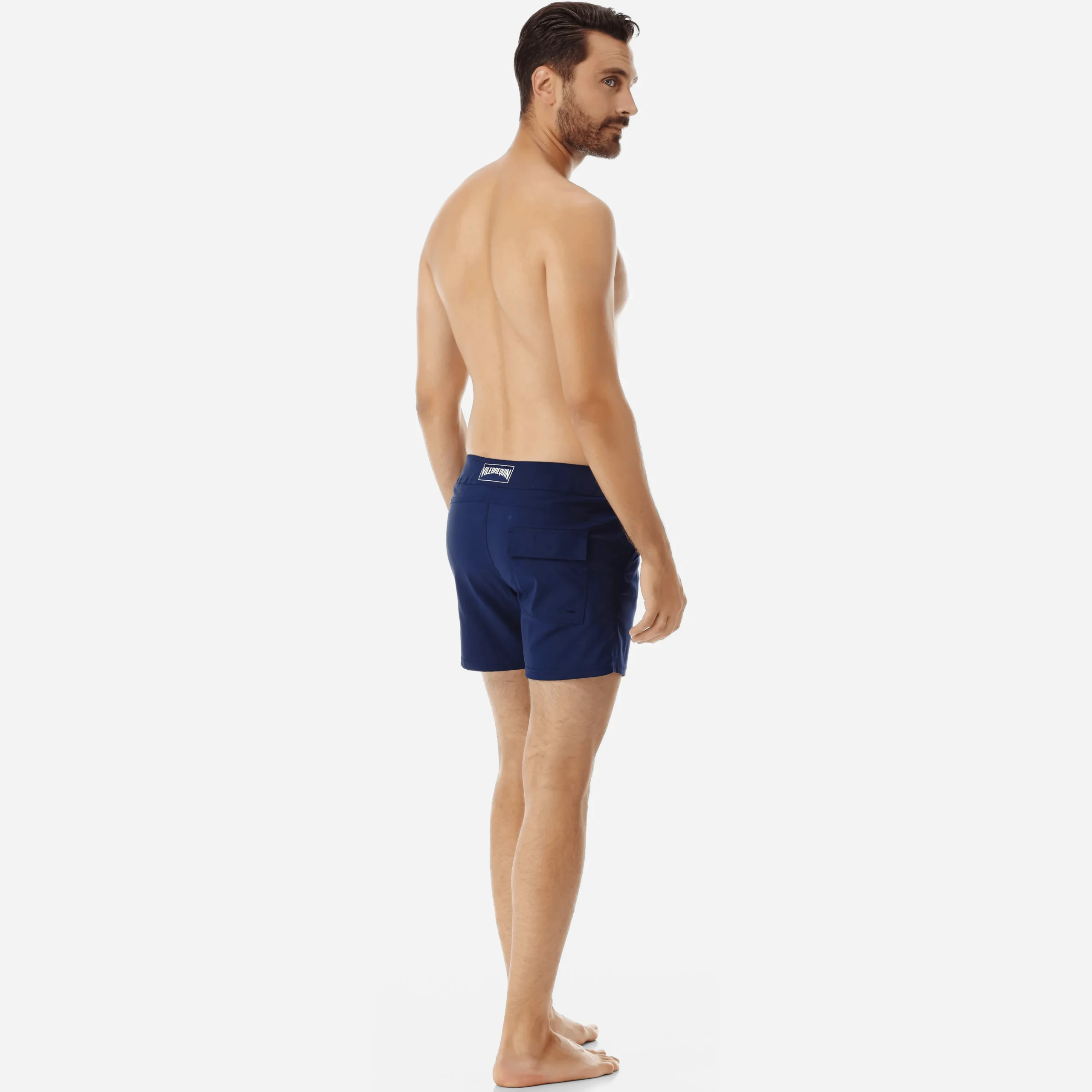 Vilebrequin Men Flat Belt Stretch Swim Trunk Solid*Men The Flat Belt
