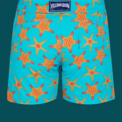 Vilebrequin Men Flat Belt Stretch Swimwear Starfish Dance*Men The Stretch Fabric