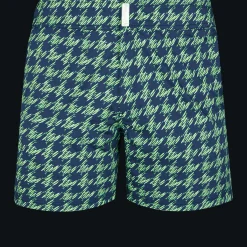 Vilebrequin Men Flat Belt Stretch Swim Trunks Fish Foot*Men The Flat Belt