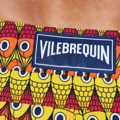Vilebrequin Men Flat Belt Stretch Swim Trunks Fish On Line*Men The Flat Belt